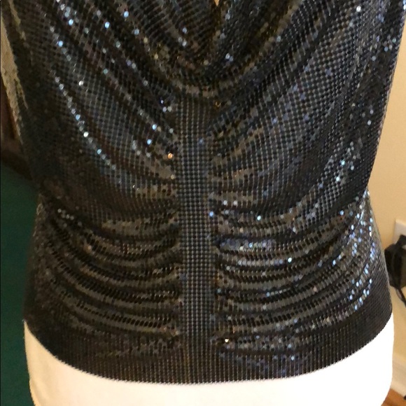 VINTAGE WHITING AND DAVID METAL MESH TOP - Picture 2 of 5